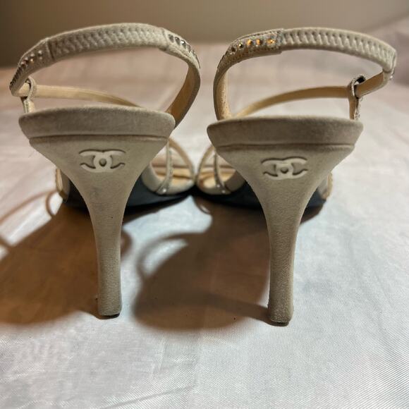 Chanel Crystal Sandals 38 - Picture 2 of 8